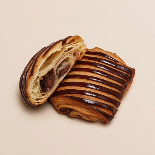 Pain feuilleté chocolat et gianduja