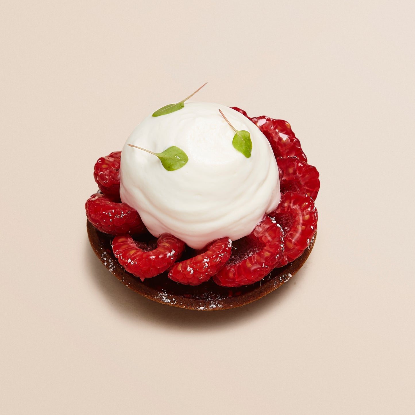 Tarte framboise & romarin
