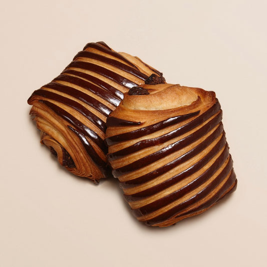 Pain feuilleté chocolat et gianduja