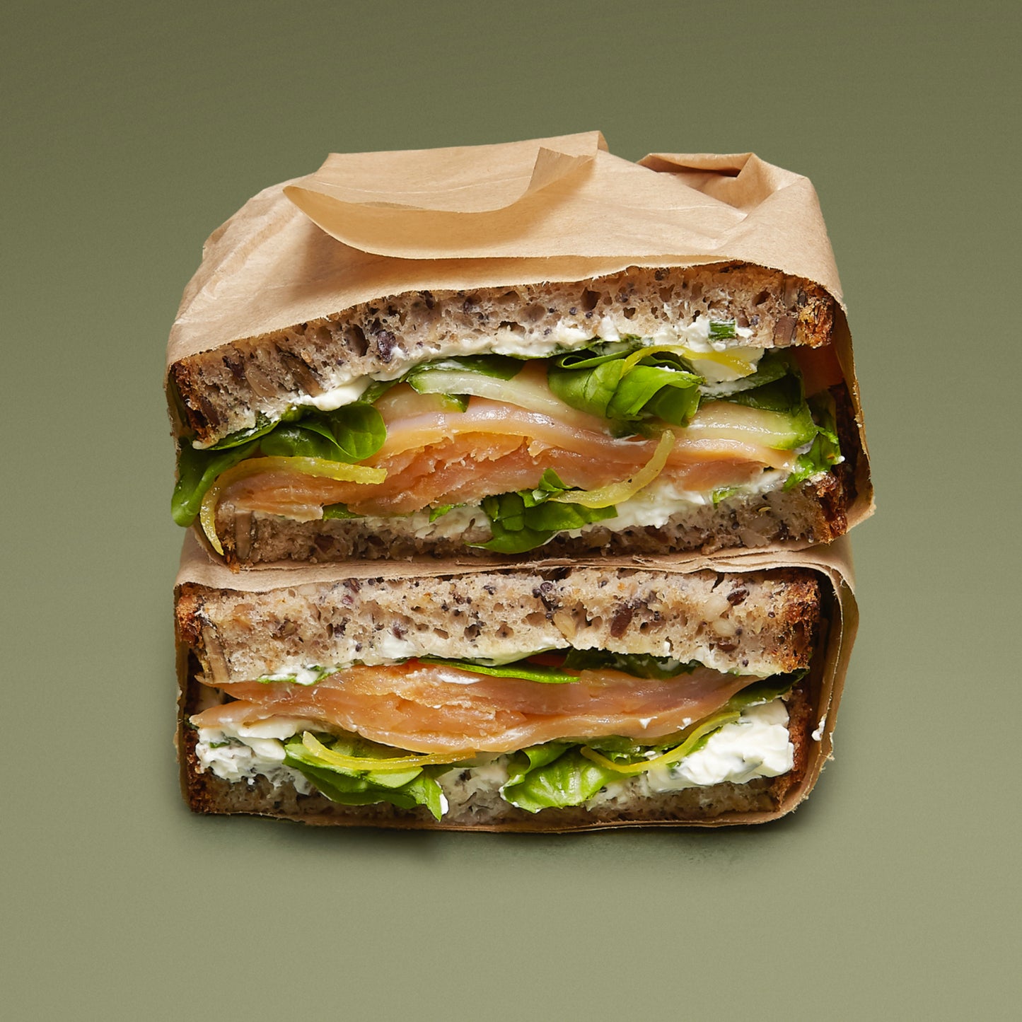 Sandwich Norvégien Truite Fumée