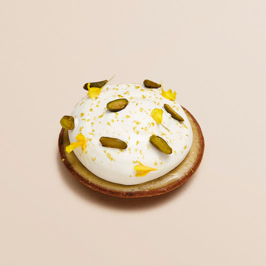 Tarte pistache & fleur d'oranger